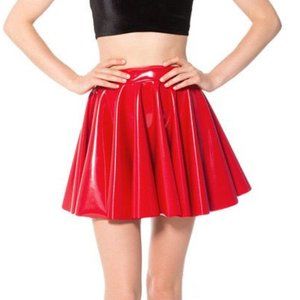 Black Milk PVC Red Cheerleader Skirt